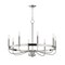 Maxim Lighting Frankie 8-Light Chandelier, Satin Nickel 14498SN - alternate 1